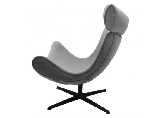 Кресло IMOLA серый, искусственная замша в Каменске-Уральском