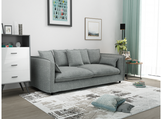 Диван Adam трехместный серый в Каменске-Уральском