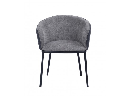 Стул Duke светло-серый, серый с чёрными ножками в Каменске-Уральском