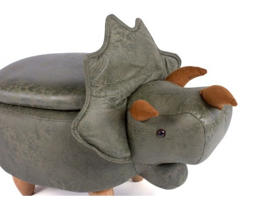 Пуф Динозавр с отсеком для хранения зеленый в Каменске-Уральском