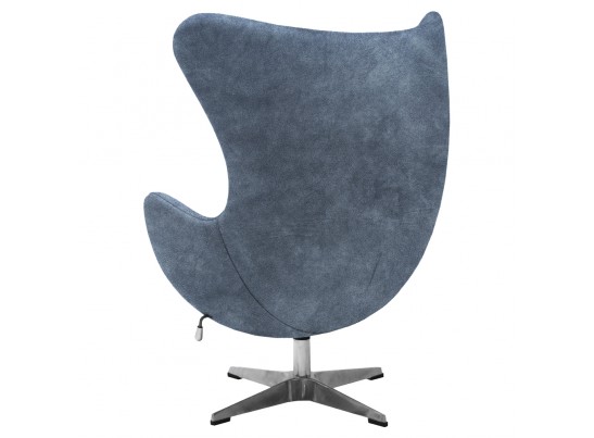 Кресло EGG STYLE CHAIR тёмно-серый, искусственная замша в Каменске-Уральском