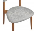 Стул Lucas светло-серый букле с ножками цвета орех в Каменске-Уральском