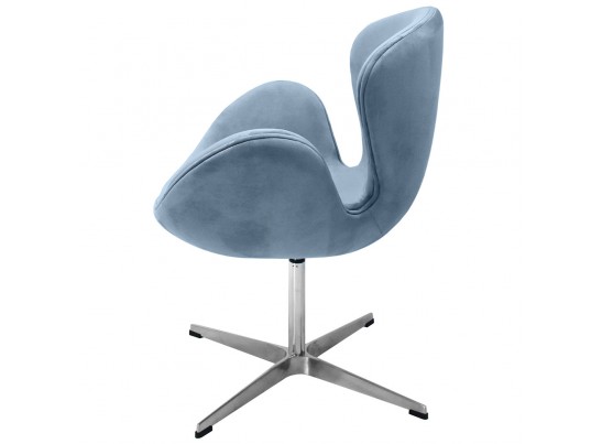 Кресло SWAN CHAIR серый, искусственная замша в Каменске-Уральском