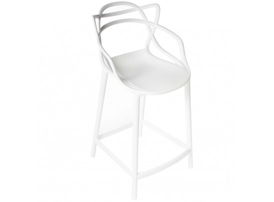 Комплект из 2-х стульев полубарных Masters белый в Каменске-Уральском