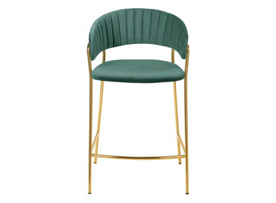 Комплект из 2-х стульев полубарных Turin мятный с золотыми ножками в Каменске-Уральском