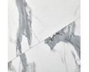 Стол Rudolf круглый раскладной 100-130x100x75см, белый мрамор, чёрный в Каменске-Уральском