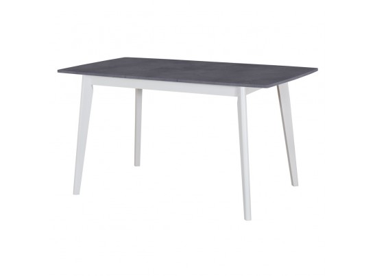 Стол Oslo раскладной 120-160x80x76см, Бетон Портленд, белый в Каменске-Уральском