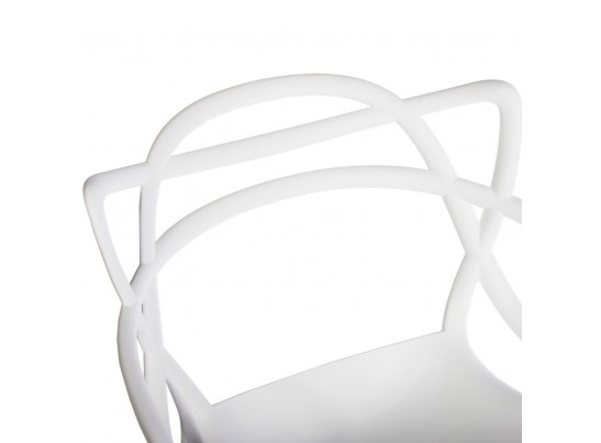 Комплект из 2-х стульев полубарных Masters белый в Каменске-Уральском