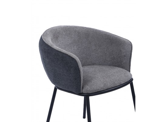 Стул Duke светло-серый, серый с чёрными ножками в Каменске-Уральском