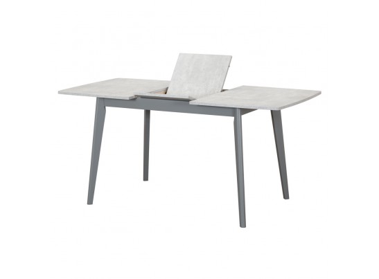 Стол Oslo раскладной 120-160x80x76см, Бетон лайт, серый в Каменске-Уральском