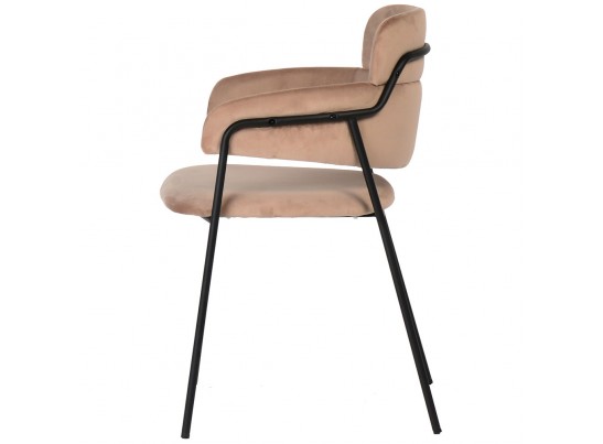 Стул Napoli латте с черными ножками в Каменске-Уральском