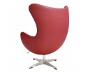 Кресло EGG CHAIR красный, натуральная кожа в Каменске-Уральском