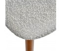 Стул Lucas светло-серый букле с ножками цвета орех в Каменске-Уральском