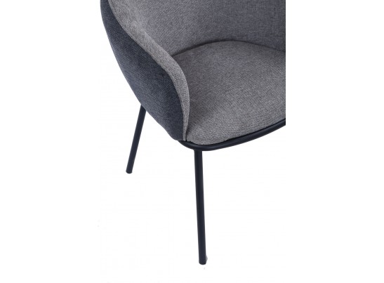 Стул Duke светло-серый, серый с чёрными ножками в Каменске-Уральском