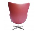 Кресло EGG CHAIR красный, натуральная кожа в Каменске-Уральском
