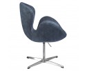 Кресло SWAN STYLE CHAIR тёмно-серый, искусственная замша в Каменске-Уральском