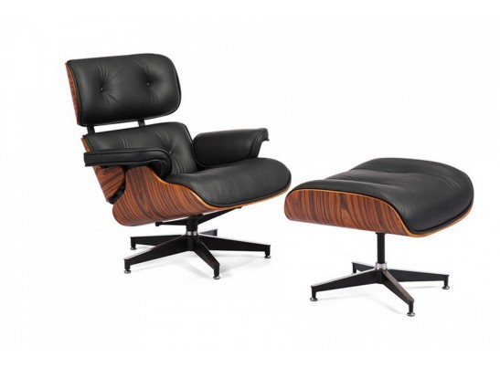 Кресло EAMES LOUNGE CHAIR чёрный в Каменске-Уральском
