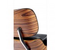 Кресло EAMES LOUNGE CHAIR и оттоманка EAMES LOUNGE CHAIR чёрные в Каменске-Уральском