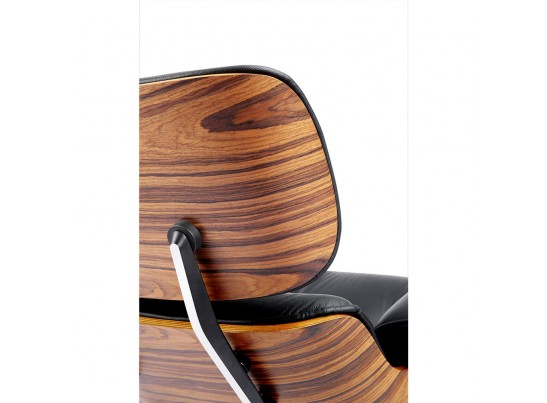 Кресло EAMES LOUNGE CHAIR и оттоманка EAMES LOUNGE CHAIR чёрные в Каменске-Уральском