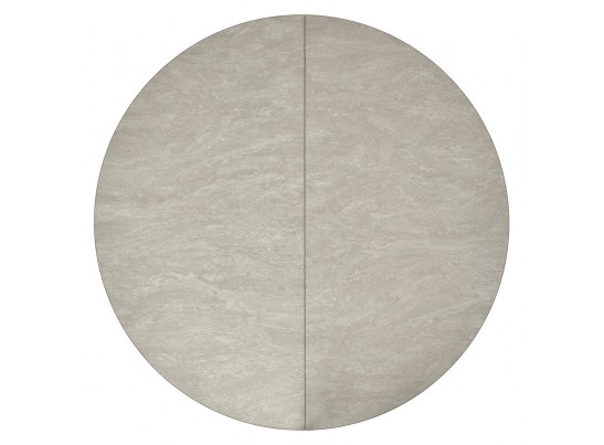 Стол Rudolf круглый раскладной 90-120x90x75см, Бетон слюда, чёрный в Каменске-Уральском