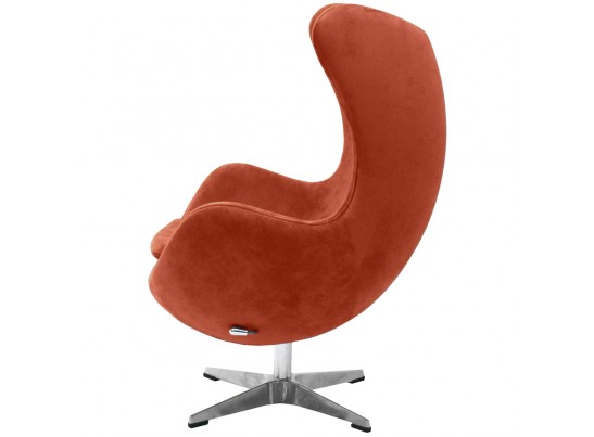 Кресло EGG CHAIR терракотовый, искусственная замша в Каменске-Уральском