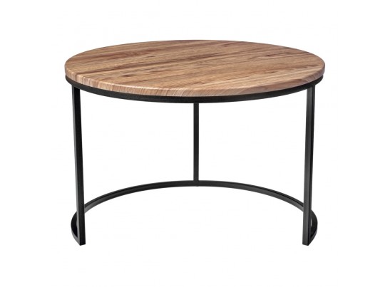 Набор кофейных столиков Tango орех и серый мрамор с чёрными ножками, 2шт в Каменске-Уральском