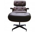 Кресло EAMES LOUNGE CHAIR и оттоманка EAMES LOUNGE CHAIR коричневые в Каменске-Уральском