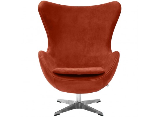 Кресло EGG CHAIR терракотовый, искусственная замша в Каменске-Уральском
