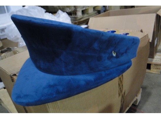 Стул Turin синий с золотыми ножками FR 0557Y в Каменске-Уральском