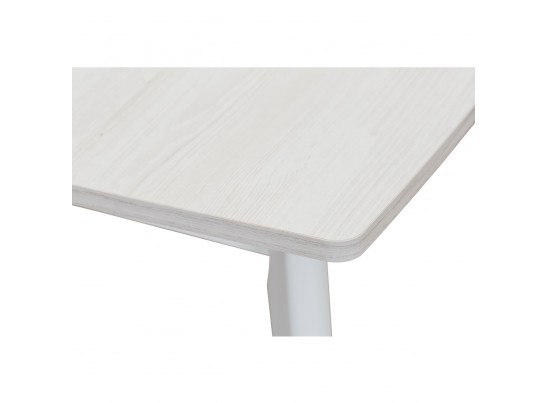 Стол Oslo раскладной 120-160x80x76см, Сосна Рандерс структурное, белый в Каменске-Уральском