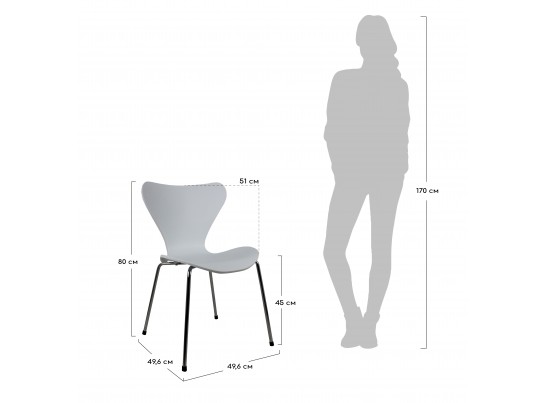 Стул Seven белый в Каменске-Уральском