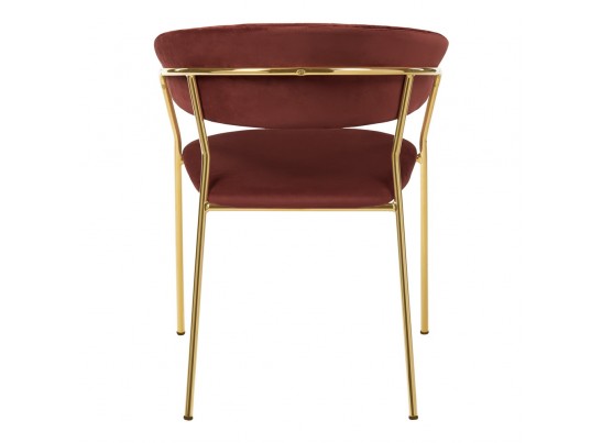 Стул Turin терракотовый с золотыми ножками в Каменске-Уральском