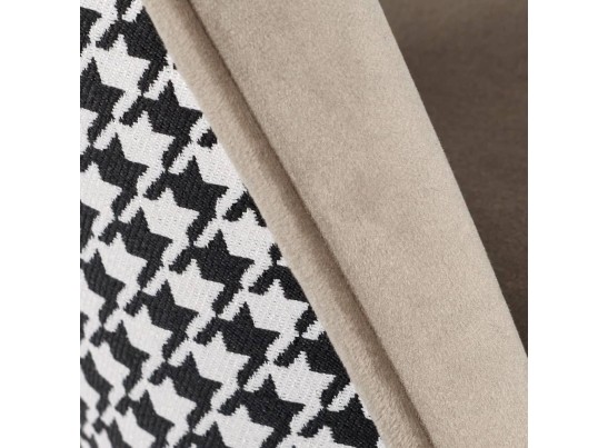 Стул полубарный Leo латте с жаккардом, поворотный механизм в Каменске-Уральском