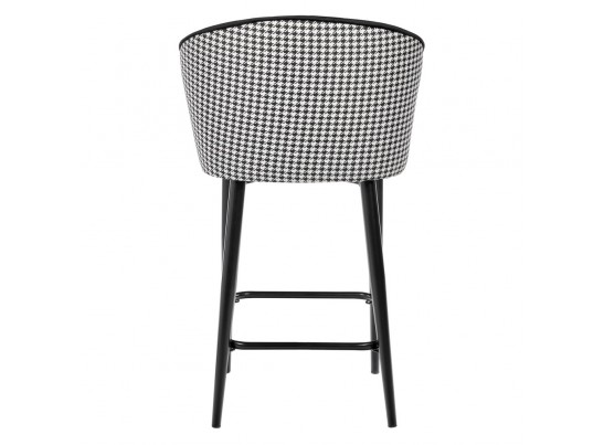 Стул полубарный Paola чёрный с жаккардом в Каменске-Уральском