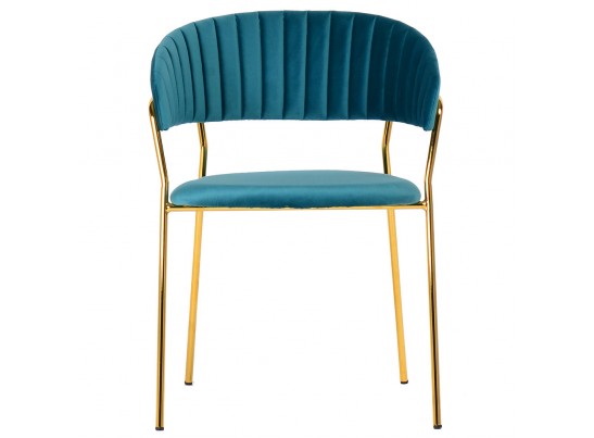 Стул Turin бирюзовый с золотыми ножками в Каменске-Уральском