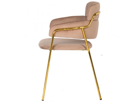 Стул Napoli латте с золотыми ножками в Каменске-Уральском