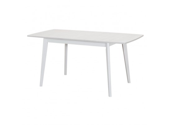 Стол Oslo раскладной 120-160x80x76см, Сосна Рандерс структурное, белый в Каменске-Уральском