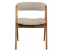 Стул Alan латте букле с ножками цвета орех в Каменске-Уральском