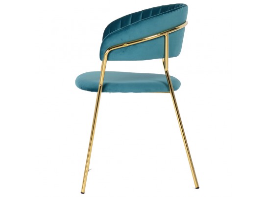 Стул Turin бирюзовый с золотыми ножками в Каменске-Уральском