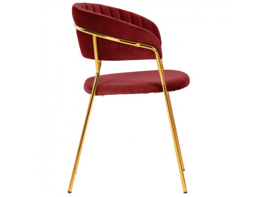 Стул Turin винный с золотыми ножками в Каменске-Уральском