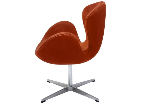 Кресло SWAN CHAIR терракотовый, искусственная замша в Каменске-Уральском