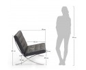 Кресло BARCELONA CHAIR чёрный в Каменске-Уральском