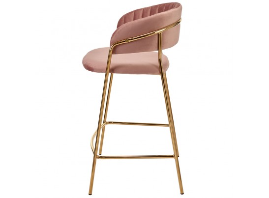 Комплект из 2-х стульев полубарных Turin пудровый с золотыми ножками в Каменске-Уральском