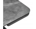 Стол Arthur раскладной 120-184x80x75см, керамогранит серый мрамор Greys Grey, чёрный в Каменске-Уральском
