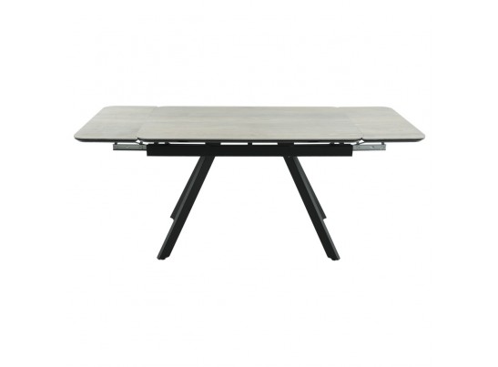 Стол Arthur раскладной 120-184x80x75см, керамогранит Dukale Henna, чёрный в Каменске-Уральском