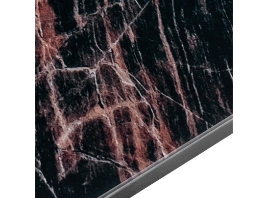 Стол Areal раскладной 140-180х80х75 чёрный мрамор с чёрными ножками в Каменске-Уральском