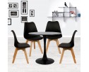 Комплект из 4-х стульев Eames Bon чёрный в Каменске-Уральском