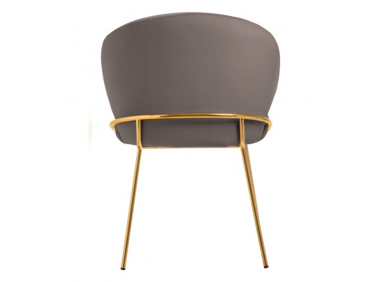 Стул-полукресло Emil латте с золотыми ножками в Каменске-Уральском