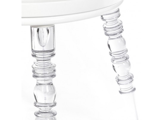 Стул Babel белый с прозрачными ножками в Каменске-Уральском