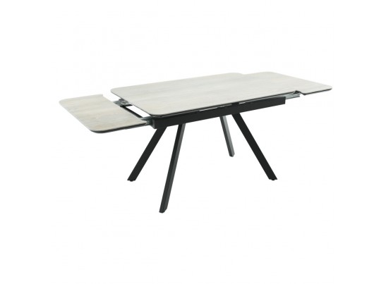 Стол Arthur раскладной 120-184x80x75см, керамогранит Dukale Henna, чёрный в Каменске-Уральском